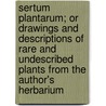 Sertum Plantarum; Or Drawings and Descriptions of Rare and Undescribed Plants from the Author's Herbarium door Henry Barron Fielding