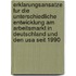 Erklarungsansatze Fur Die Unterschiedliche Entwicklung Am Arbeitsmarkt In Deutschland Und Den Usa Seit 1990