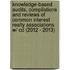 Knowledge-based Audits, Compilations And Reviews Of Common Interest Realty Associations W/ Cd (2012 - 2013)