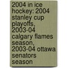 2004 In Ice Hockey: 2004 Stanley Cup Playoffs, 2003-04 Calgary Flames Season, 2003-04 Ottawa Senators Season door Source Wikipedia