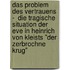 Das Problem des Vertrauens  -  Die tragische Situation der Eve in Heinrich von Kleists "Der zerbrochne Krug"