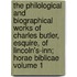 The Philological and Biographical Works of Charles Butler, Esquire, of Lincoln's-Inn; Horae Biblicae Volume 1