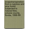 Evapotranspiration from a Cypress and Pine Forest Subjected to Natural Fires, Volusia County, Florida, 1998-99 door United States Government
