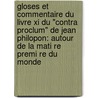 Gloses Et Commentaire Du Livre Xi Du "contra Proclum" De Jean Philopon: Autour De La Mati Re Premi Re Du Monde door Pascal Mueller-Jourdan