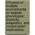 Influence Of Multiple Environments On Tadpole Phenotypes: Plasticity, Adaptation, And Conservation Implications.