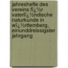 Jahreshefte Des Vereins Fï¿½R Vaterlï¿½Ndische Naturkunde in Wï¿½Rttemberg, Einunddreissigster Jahrgang door Verein FüR. Vaterländische Naturkunde In Württemberg