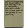 Vornamensgebung in Ostermiething, St. Oswald bei Freistadt und der Stadtpfarre Steyr in den Jahren 1830 und 1930 by Stefan Ratzinger