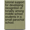 Tutorial Support For Developing Recognition Of Tonality Among Middle School Students In A Small Parochial School. door Larry D. Wooster
