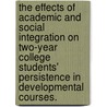 The Effects Of Academic And Social Integration On Two-Year College Students' Persistence In Developmental Courses. door Mark Kevin Taylor