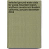 Selected Ground-Water Data for Yucca Mountain Region, Southern Nevada and Eastern California, January-December 2004 door United States Government