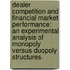 Dealer Competition And Financial Market Performance: An Experimental Analysis Of Monopoly Versus Duopoly Structures.