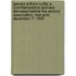 George William Curtis: a Commemorative Address Delivered Before the Century Association, New York, December L7, 1892