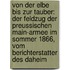 Von Der Elbe Bis Zur Tauber: Der Feldzug Der Preussischen Main-Armee Im Sommer 1866, Vom Berichterstatter Des Daheim