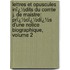 Lettres Et Opuscules Inï¿½Dits Du Comte J. De Maistre: Prï¿½Cï¿½Dï¿½S D'Une Notice Biographique, Volume 2