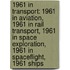 1961 In Transport: 1961 In Aviation, 1961 In Rail Transport, 1961 In Space Exploration, 1961 In Spaceflight, 1961 Ships