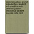Criminal Justice: A Brief Introduction, Student Value Edition With Criminal Justice Interactive Student Access Code Card