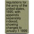 Regulations for the Army of the United States, 1895; With Appendix Separately Indexed, Showing Changes to January 1 1899