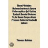 Thomae Hobbes Malmesburiensis Opera Philosophica Quae Latine Scripsit Omnia; In Unum Corpus Nunc Primum Collecta Volume 5 door Thomas Hobbes