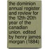 the Dominion Annual Register and Review for the 12Th-20th Year of the Canadian Union. Edited by Henry James Morgan (1884)