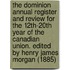 the Dominion Annual Register and Review for the 12Th-20th Year of the Canadian Union. Edited by Henry James Morgan (1885)