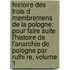 Histoire Des Trois D Membremens De La Pologne: Pour Faire Suite L'Histoire De L'Anarchie De Pologne Par Rulhi Re, Volume 1