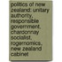 Politics Of New Zealand: Unitary Authority, Responsible Government, Chardonnay Socialist, Rogernomics, New Zealand Cabinet