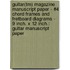 Guitar(Tm) Magazine Manuscript Paper - #4 Chord Frames And Fretboard Diagrams - 9 Inch. X 12 Inch.: Guitar Manuscript Paper