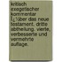 Kritisch Exegetischer Kommentar Ï¿½Ber Das Neue Testament. Dritte Abtheilung. Vierte, Verbesserte Und Vermehrte Auflage.