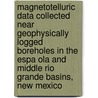 Magnetotelluric Data Collected Near Geophysically Logged Boreholes in the Espa Ola and Middle Rio Grande Basins, New Mexico door United States Government
