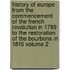 History of Europe from the Commencement of the French Revolution in 1789 to the Restoration of the Bourbons in 1815 Volume 2