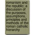 Romanism And The Republic; A Discussion Of The Purposes, Assumptions, Principles And Methods Of The Roman Catholic Hierarchy