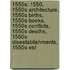 1550S: 1550, 1550S Architecture, 1550S Births, 1550S Books, 1550S Conflicts, 1550S Deaths, 1550S Disestablishments, 1550S Est