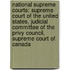 National Supreme Courts: Supreme Court Of The United States, Judicial Committee Of The Privy Council, Supreme Court Of Canada