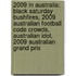 2009 In Australia: Black Saturday Bushfires, 2009 Australian Football Code Crowds, Australian Idol, 2009 Australian Grand Prix