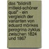 Das "Bildniß Mitleid-Schöner Qual" - Ein Vergleich Der Varianten Von Eduard Mörikes Peregrina-Zyklus Zwischen 1824 Und 1867