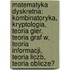 Matematyka Dyskretna: Kombinatoryka, Kryptologia, Teoria Gier, Teoria Graf W, Teoria Informacji, Teoria Liczb, Teoria Oblicze?
