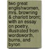 Two Great Englishwomen, Mrs. Browning & Charlott Bront; With an Essay on Poetry, Illustrated from Wordsworth, Burns, and Byron