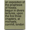 An Exposition of the Prophesie of Hosea; Begun in Divers Lectures, Upon the First Three Chapters, at Michaels, Cornhill, London door Jeremiah Burroughs