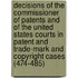 Decisions Of The Commissioner Of Patents And Of The United States Courts In Patent And Trade-Mark And Copyright Cases (474-485)