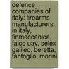 Defence Companies Of Italy: Firearms Manufacturers In Italy, Finmeccanica, Falco Uav, Selex Galileo, Beretta, Tanfoglio, Morini door Books Llc