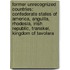 Former Unrecognized Countries: Confederate States Of America, Anguilla, Rhodesia, Irish Republic, Transkei, Kingdom Of Tavolara