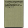 McKinney's Consolidated Laws of New York Annotated Volume 39; With Annotations from State and Federal Courts and State Agencies door New York