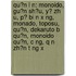 Qu?N L N: Monoido, Gu?N Sh?U, Y? Zh U, P? Bi N X Ng, Monado, Toposu, Qu?N, Dekaruto B Qu?N, Monoido Qu?N, C Ng, Q N Zh?N T Ng X
