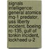 Signals Intelligence: General Atomics Mq-1 Predator, Uss Liberty Incident, Boeing Rc-135, Gulf Of Tonkin Incident, Lockheed U-2