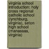 Virginia School Introduction: Holy Cross Regional Catholic School (Lynchburg, Virginia), Seton High School (Manassas, Virginia)