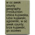 W Oc Awek County Geography Introduction: Izbica Kujawska, Lubie Kujawski, Agiewniki, W Oc Awek County, Brze Kujawski, Go Aszewo