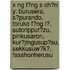 X Ng F?Ng S Ch?N Y: Burusera, S?Purando, Toruko F?Ng L?, Sutoripput?Zu, Pinkusaron, Kur?Jingusup?Su, Sekkusuw?K?, Fasshonherusu