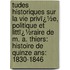 Tudes Historiques Sur La Vie Privï¿½E, Politique Et Littï¿½Raire De M. A. Thiers: Histoire De Quinze Ans: 1830-1846