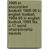 1995 In Association Football: 1995-96 In English Football, 1994-95 In English Football, 1995 Fifa U-17 World Championship Squads