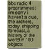 Bbc Radio 4 Programmes: I'm Sorry I Haven't A Clue, The Archers, Today, Shipping Forecast, A History Of The World In 100 Objects